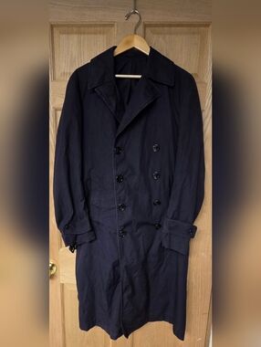Vintage‎ US Navy Trench Jacket 1960s 50s Usn coat naval 38-40R